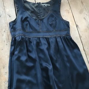 Proenza Schouler for Target Silk Dress Black/Blue